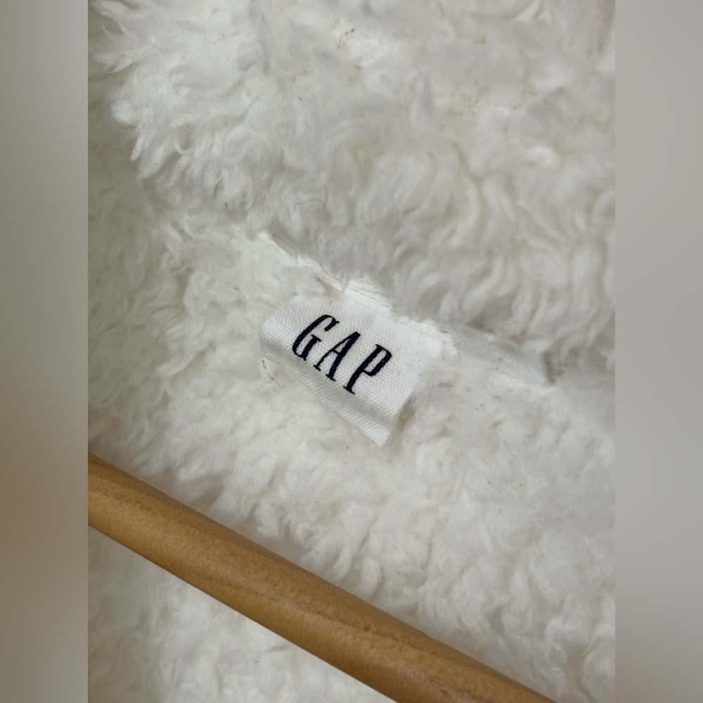 ❄️ GAP Brand | Winter White, 1/4 Zip Pullover Jacket, Medium, Soft, EUC - Picture 5 of 16